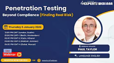Paul Taylor runs webinar on Penetration Testing for iExperts.